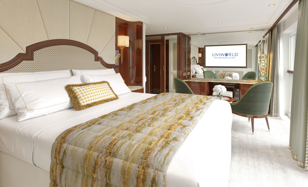 UNIWORLD Boutique River Cruises, S.S. Emilie Suite Bedroom.jpeg